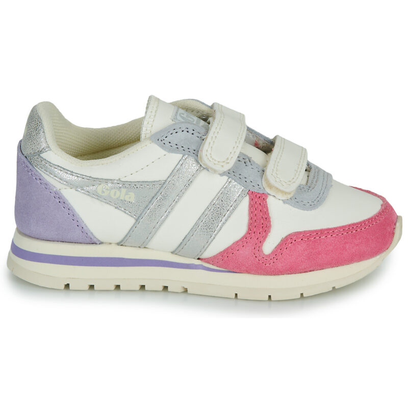 Gola Daytona Quadrant Strap Beige Sneakers Bambina - 2