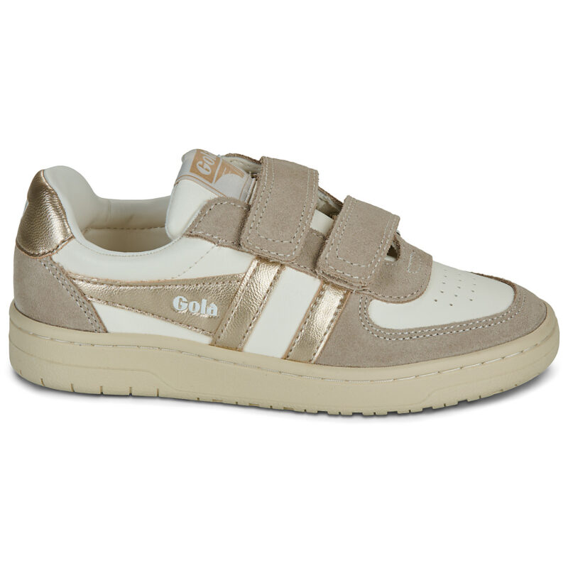 Gola Hawk Mirror Strap Beige Sneakers Bambina - 2