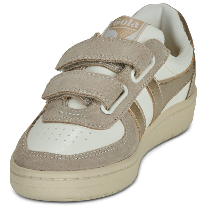 Gola Hawk Mirror Strap Beige Sneakers Bambina - 3