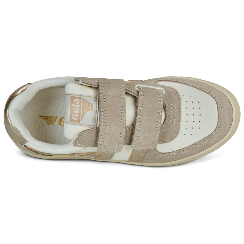 Gola Hawk Mirror Strap Beige Sneakers Bambina - 6