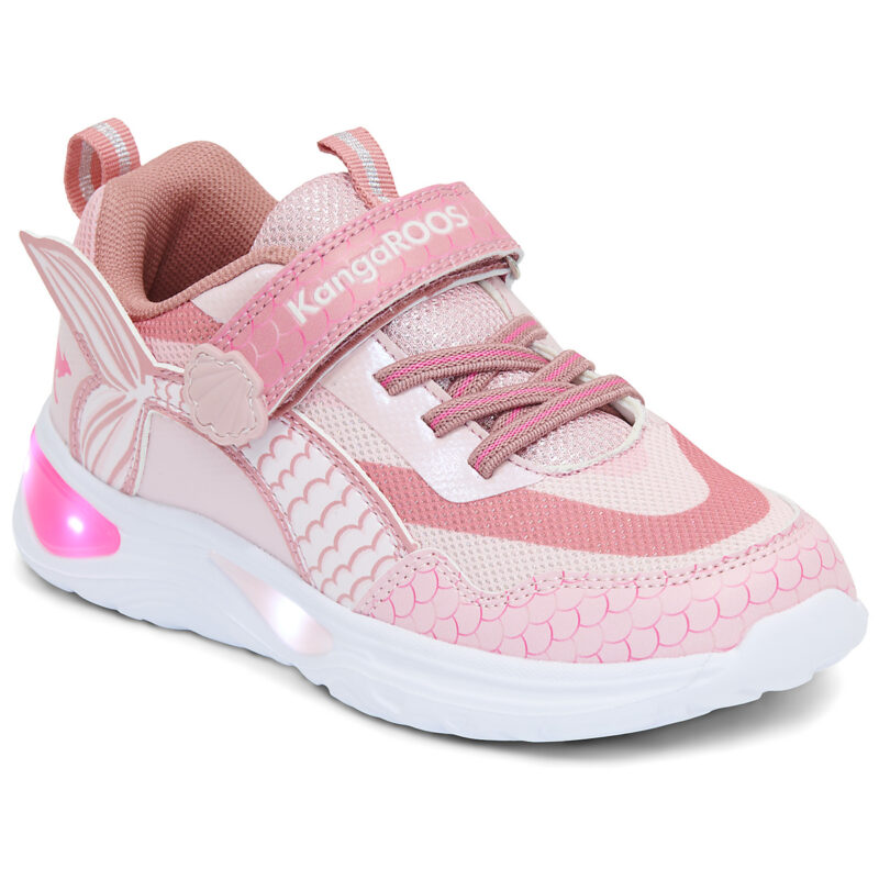 Kangaroos K-SLG BORA EV Pink Sneakers for Girls - 6