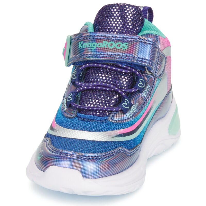 Kangaroos K-SLG Willow Mid EV Blu Sneakers Bambina - 3