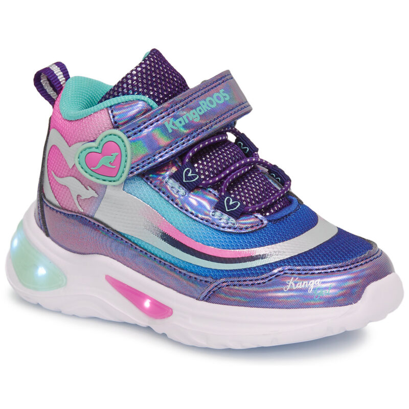 Kangaroos K-SLG Willow Mid EV Blu Sneakers Bambina - 6