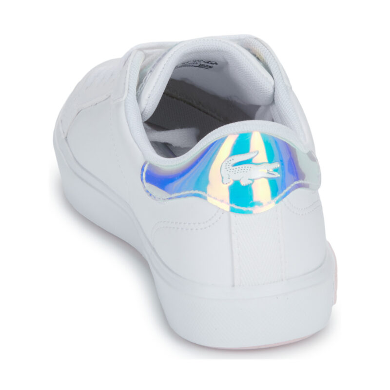 Lacoste POWERCOURT Bianco Sneakers Bambina - 5