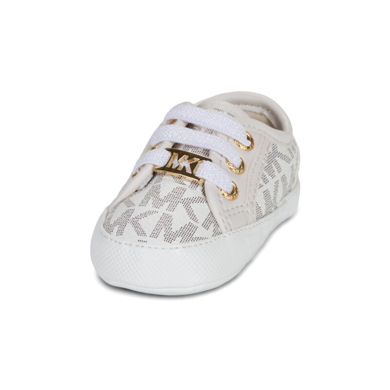 MICHAEL Michael Kors BABY BRITTANIA HEARTS Beige Sneakers Bambina - 3