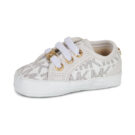 MICHAEL Michael Kors BABY BRITTANIA HEARTS Beige Sneakers Bambina - 4