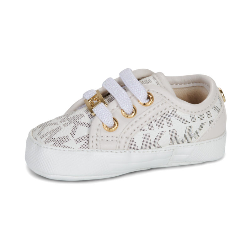 MICHAEL Michael Kors BABY BRITTANIA HEARTS Beige Sneakers Bambina - 4