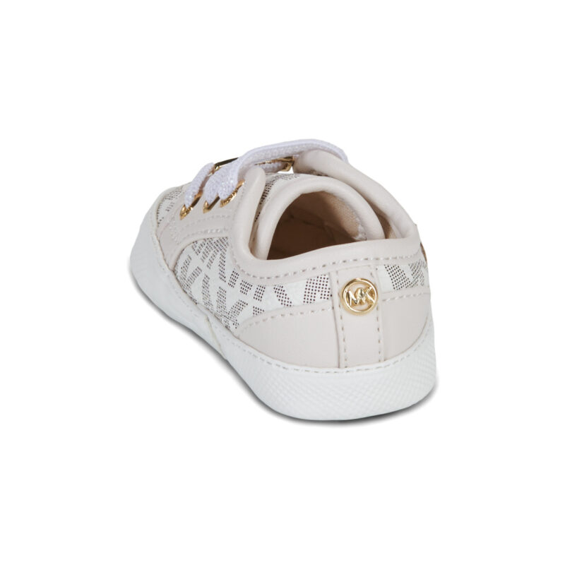 MICHAEL Michael Kors BABY BRITTANIA HEARTS Beige Sneakers Bambina - 5