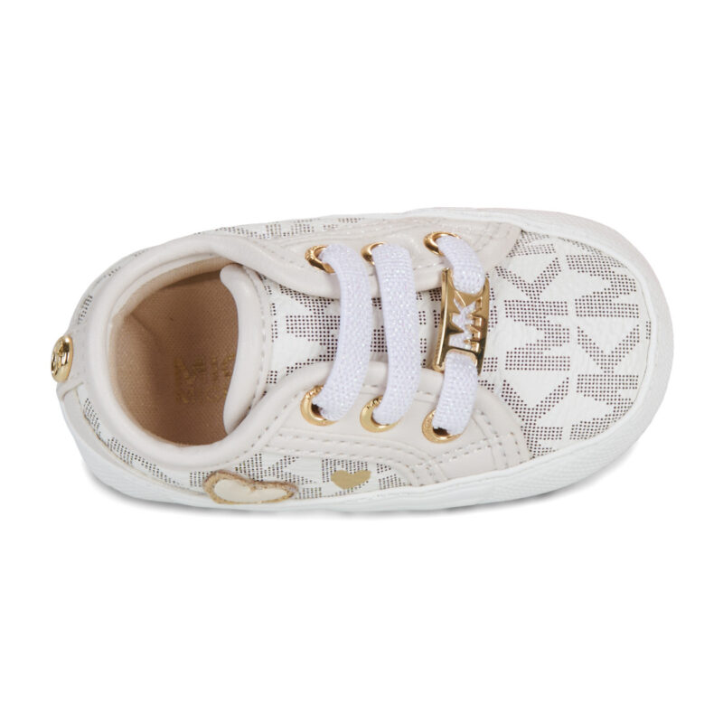 MICHAEL Michael Kors BABY BRITTANIA HEARTS Beige Sneakers Bambina - 6