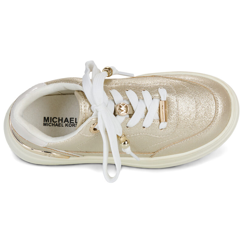 MICHAEL Michael Kors HAYES Gold Girls' Sneakers - 6