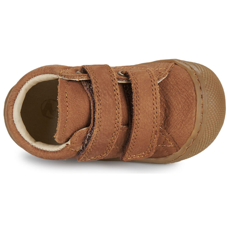 Naturino COCOON VL NABUK Braune M&auml;dchen-Sneaker - Gr&ouml;&szlig;e 6