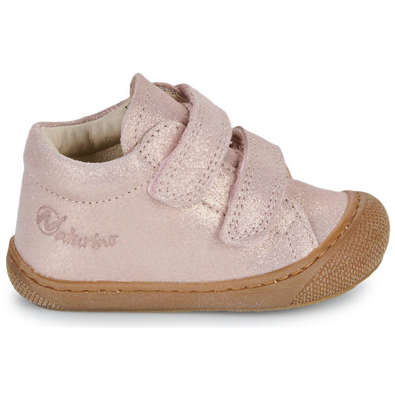 Naturino COCOON VL SUEDE GLITTER Rose Sneakers Bambina - 2