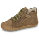 Naturino COCOON ZIP SUEDE Kaki Sneakers Bambina - 4