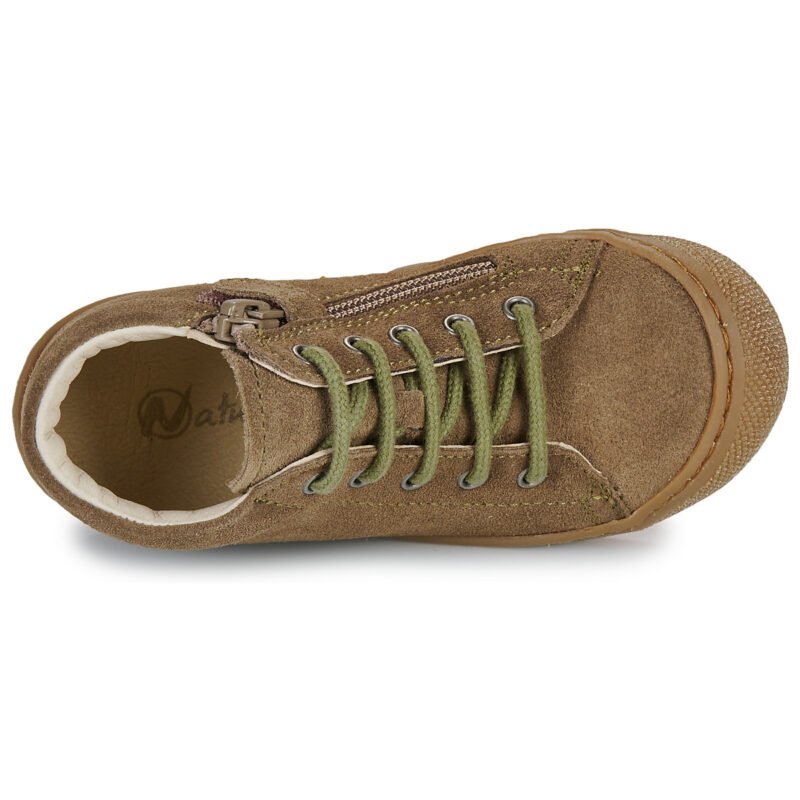 Naturino COCOON ZIP SUEDE Kaki Sneakers Bambina - 6