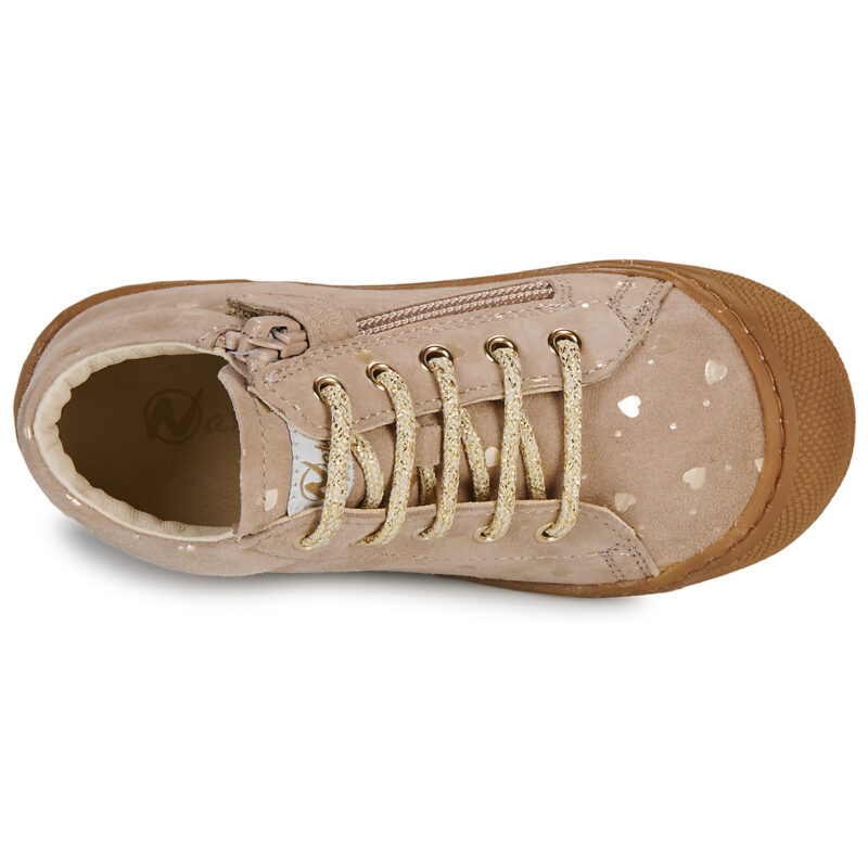 Naturino COCOON ZIP SUEDE LOVE Beige Sneakers Bambina - 6