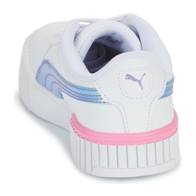 Puma Carina 2.0 Bouncy Sky PS Bianco Sneakers Bambina - 5