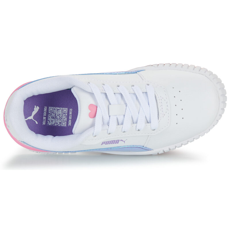 Puma Carina 2.0 Bouncy Sky PS Bianco Sneakers Bambina - 6
