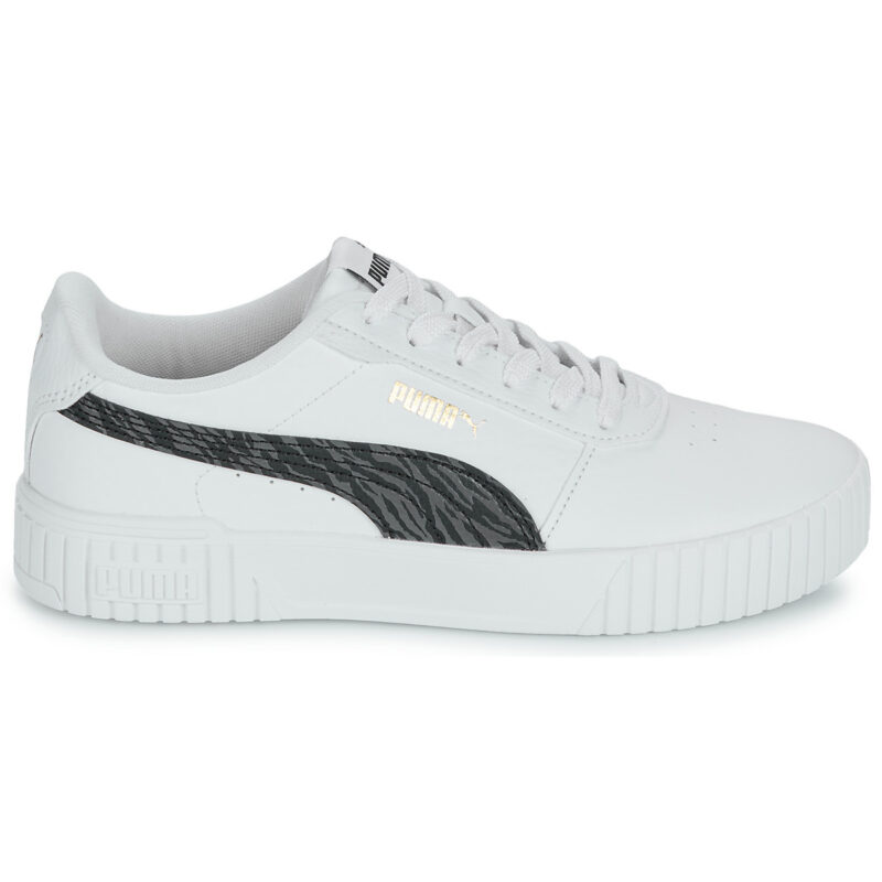Puma Carina 2.0 Zebra Jr Bianco Sneakers Bambina - 2