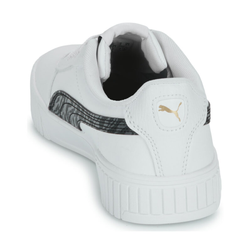 Puma Carina 2.0 Zebra Jr Bianco Sneakers Bambina - 5