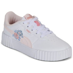 Scarpe bambini ragazza Puma  Carina 3.0 Floral PS  Bianco Puma 4069161509674