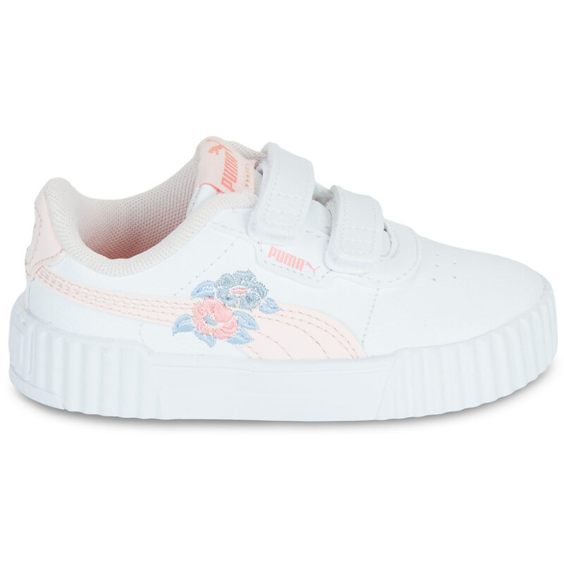 Puma Carina 3.0 Floral V Inf Bianco - Sneakers Bambina - 2