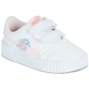 Scarpe bambini ragazza Puma  Carina 3.0 Floral V Inf  Bianco Puma 4069161509889