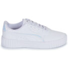 Puma Carina 3.0 Holo 2.0 Jr Bianco Sneakers Bambina - 2