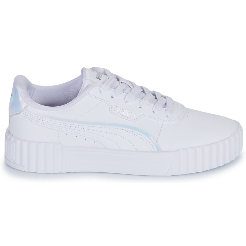 Puma Carina 3.0 Holo 2.0 Jr Bianco Sneakers Bambina - 2