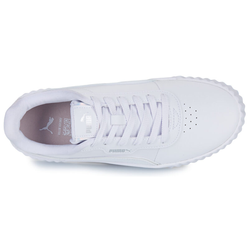 Puma Carina 3.0 Holo 2.0 Jr Bianco Sneakers Bambina - 6