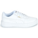 Puma Carina 3.0 Jr. Wei&szlig;e Sneaker f&uuml;r M&auml;dchen &ndash; Gr&ouml;&szlig;e 2