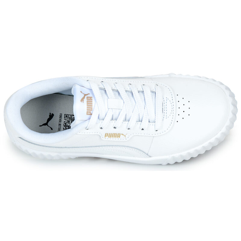 Puma Carina 3.0 Jr. Wei&szlig;e Sneaker f&uuml;r M&auml;dchen &ndash; Gr&ouml;&szlig;e 6