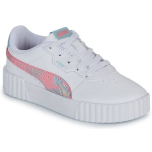 Scarpe bambini ragazza Puma  Carina 3.0 Space Belle PS  Bianco Puma 4069156913134