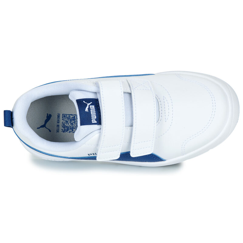 Puma Courtflex V3 V PS Bianco Sneakers Bambina - 6