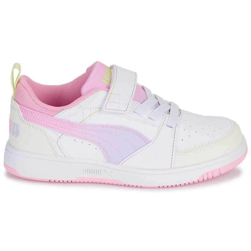 Zapatillas Puma Rebound V6 blancas para niña - 2