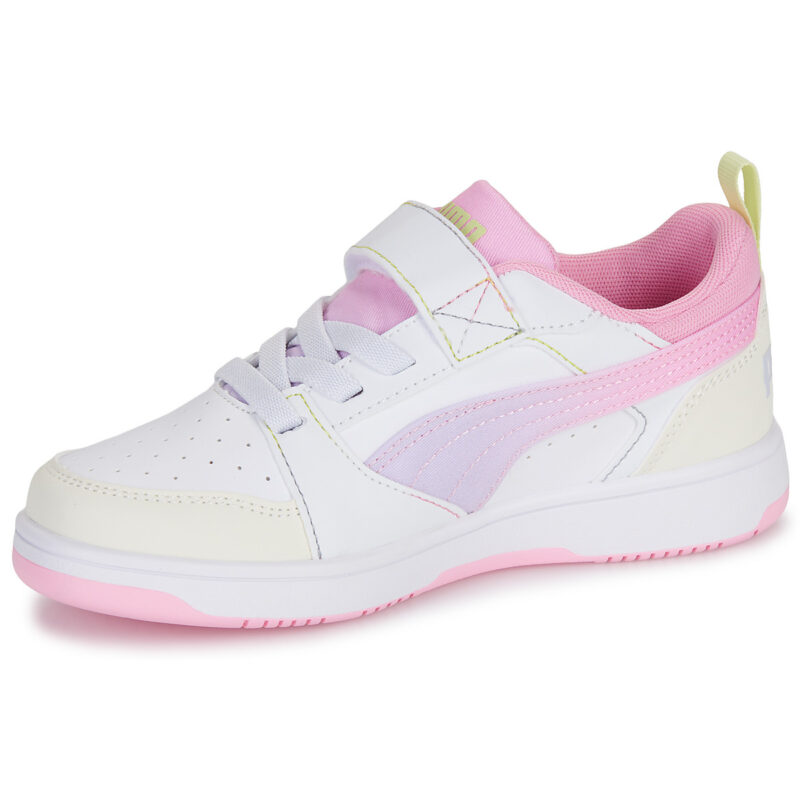 Zapatillas Puma Rebound V6 blancas para niña - 4