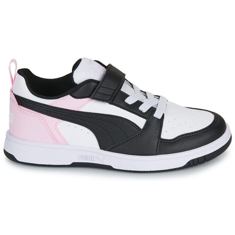 Puma Rebound V6 Lo AC+ PS Wei&szlig; - M&auml;dchen-Sneaker - Gr&ouml;&szlig;e 2