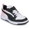 Zapatillas Puma Rebound V6 Lo AC+ PS para niños, color blanco. Puma 4069161598180