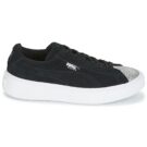 Puma SUEDE PLATFORM GLAM PS Nero Sneakers Bambina - 2