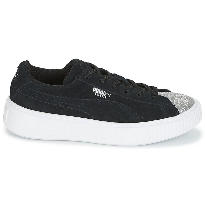 Puma SUEDE PLATFORM GLAM PS Nero Sneakers Bambina - 2