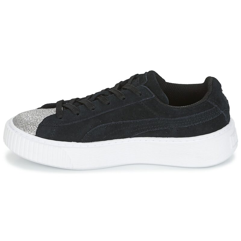 Puma SUEDE PLATFORM GLAM PS Nero Sneakers Bambina - 4
