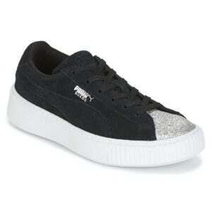Scarpe bambini ragazza Puma  SUEDE PLATFORM GLAM PS  Nero Puma 4057827825381