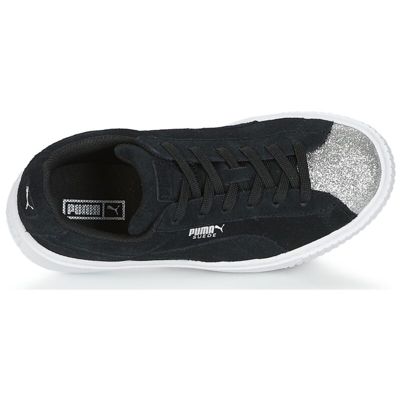 Puma SUEDE PLATFORM GLAM PS Nero Sneakers Bambina - 6