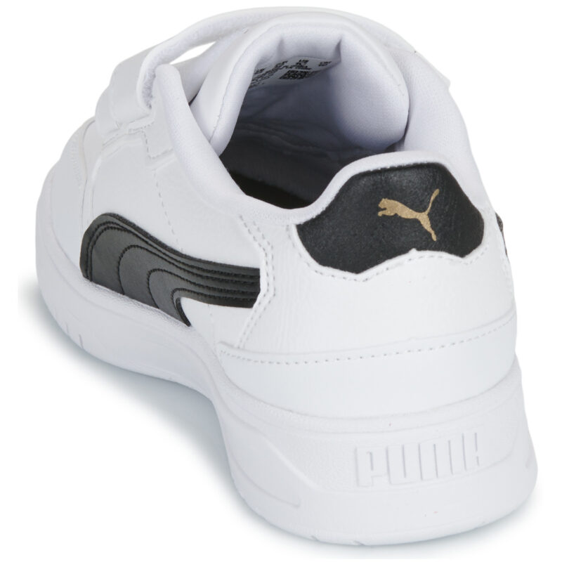 Puma Shuffle Downtown Lo V PS Bianco - Sneakers Bambina - 5