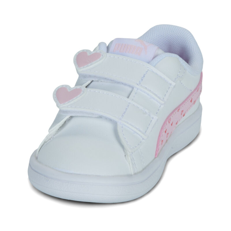 Puma Smash 3.0 Hearty V Inf Wei&szlig; Sneakers Bambina - 3