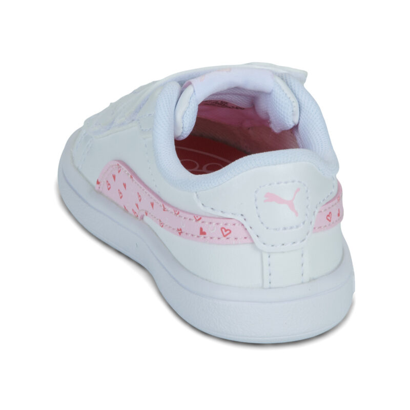 Puma Smash 3.0 Hearty V Inf Wei&szlig; Sneakers Bambina - 5