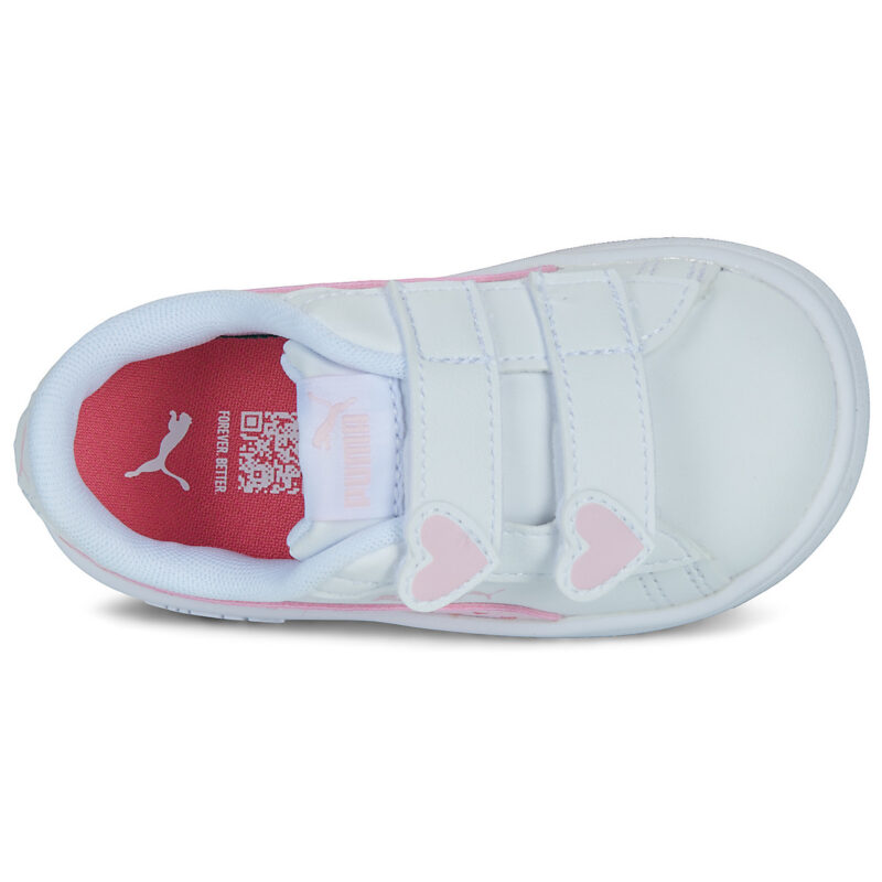 Puma Smash 3.0 Hearty V Inf Wei&szlig; Sneakers Bambina - 6