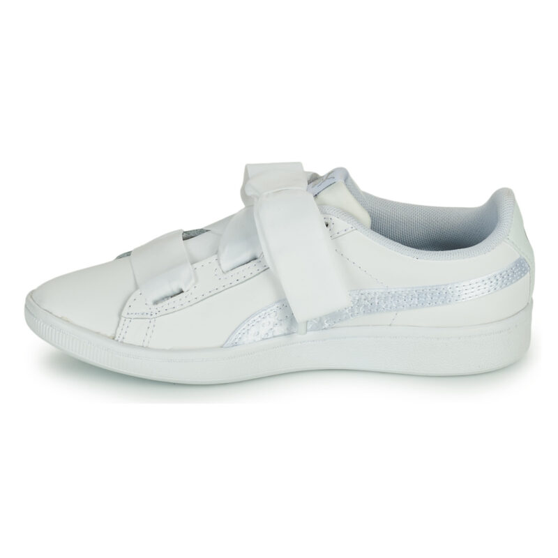 Puma VIKKY RIB PS BL Blanc Baskets Fille - 4