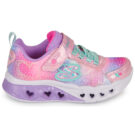 Skechers FLUTTER HEART LIGHTS Rosa Sneakers Bambina - 2