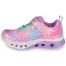 Skechers FLUTTER HEART LIGHTS Rosa Sneakers Bambina - 4