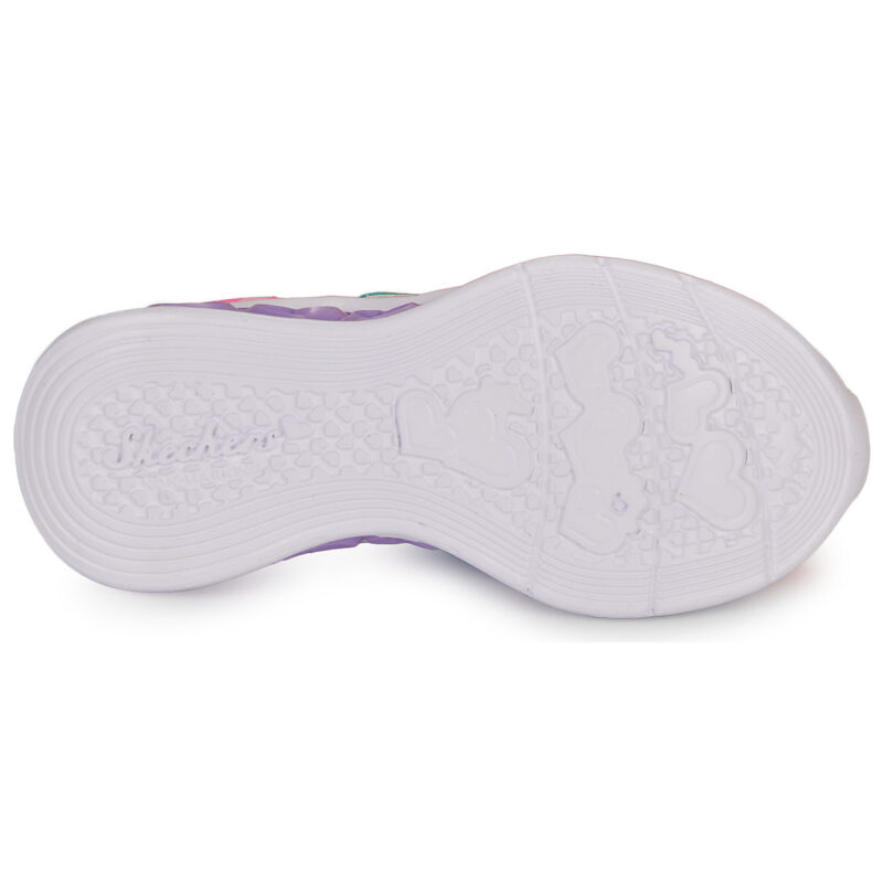 Skechers FLUTTER HEART LIGHTS Rosa Sneakers Bambina - 7
